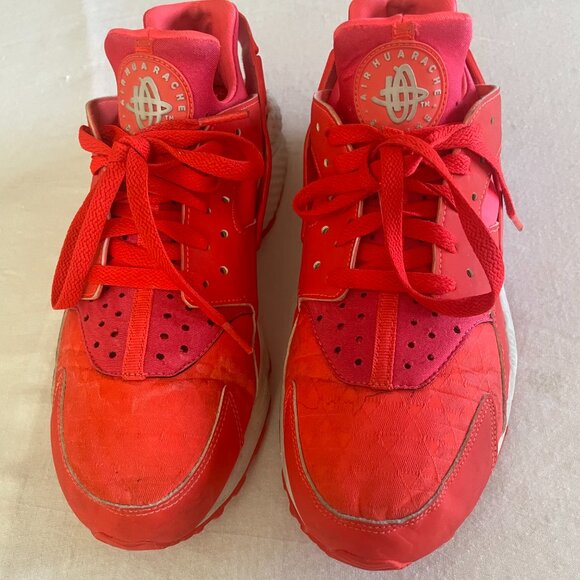 Nike Air Huarache Run 2017 – Red & White Men’s Sneakers – Size 10 - Picture 1 of 8